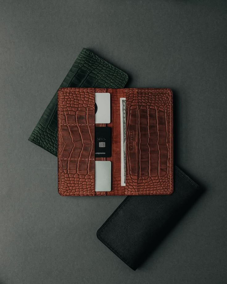crocodile pattern wallet