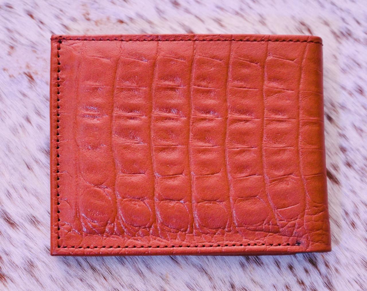 Crocodile Leather Slim Wallet