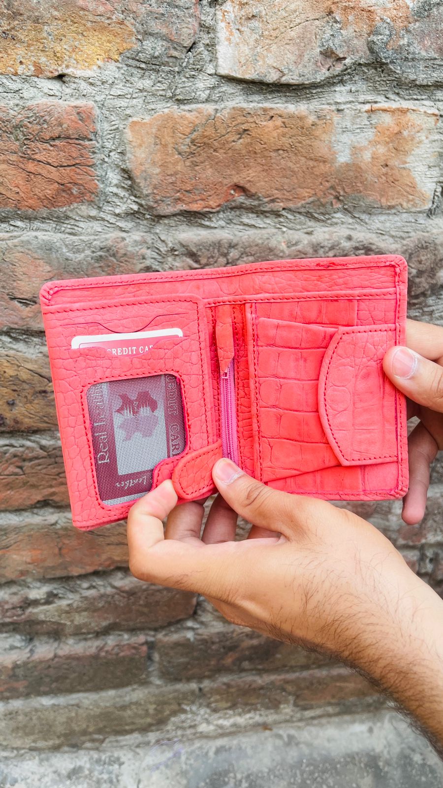 Crocodile Slim Short Long  Wallet