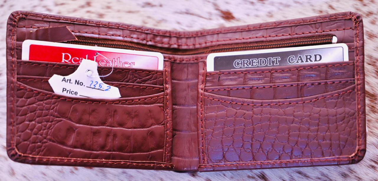 Luxury Crocodile Leather Wallet