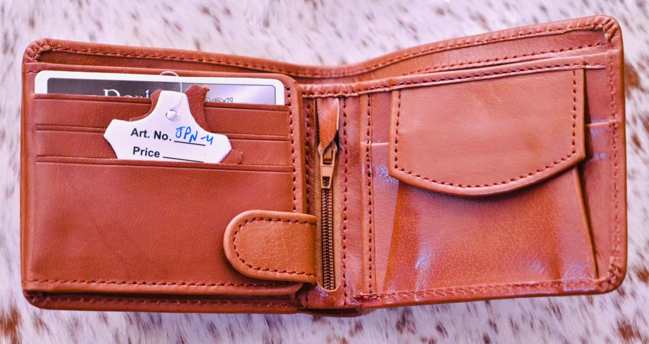 Slim Leather Wallet with Card Holder