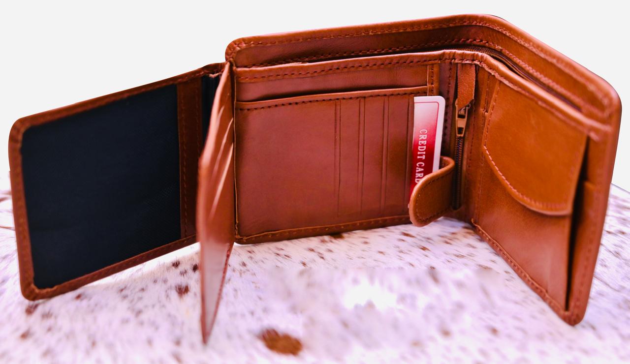 Slim Leather Wallet with Card Holder