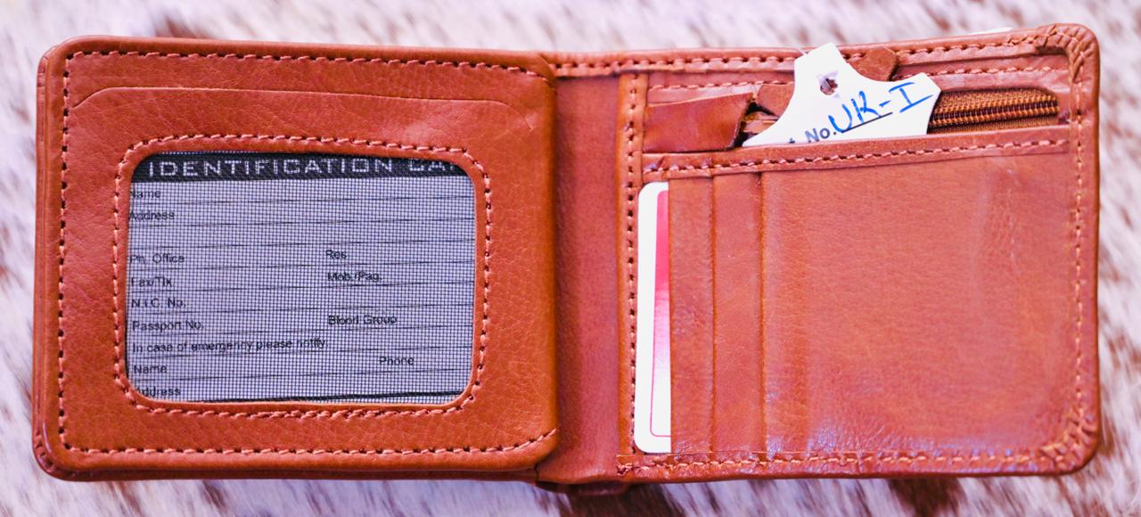 Leather Wallet with Card Case