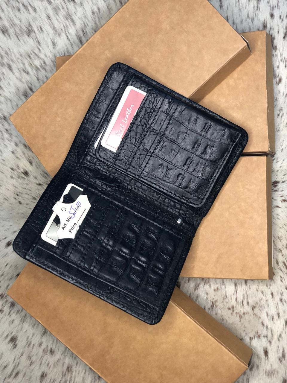 Crocodile Slim Short Long  Wallet